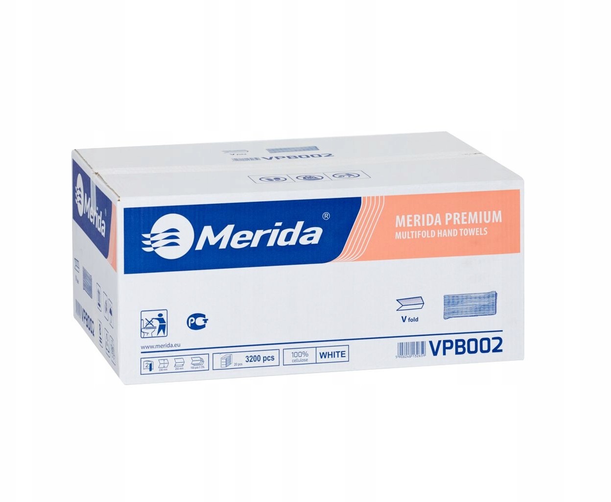 Merida Ręczniki Papierowe Zz Grube 2 Warstwy Białe