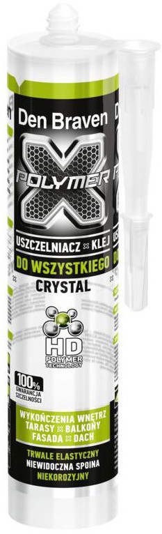 Den Braven Klej montażowy X-POLYMER CRYSTAL