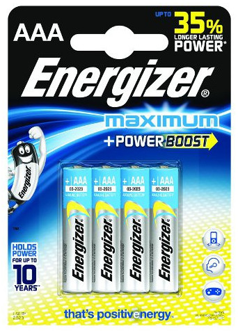 Energizer Baterie Maximum AAA LR03 4 sztuki