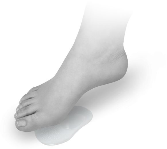 Żelowa pół-wkładka metatarsalna na płaskostopie poprzeczne (step gel) 5902574211071