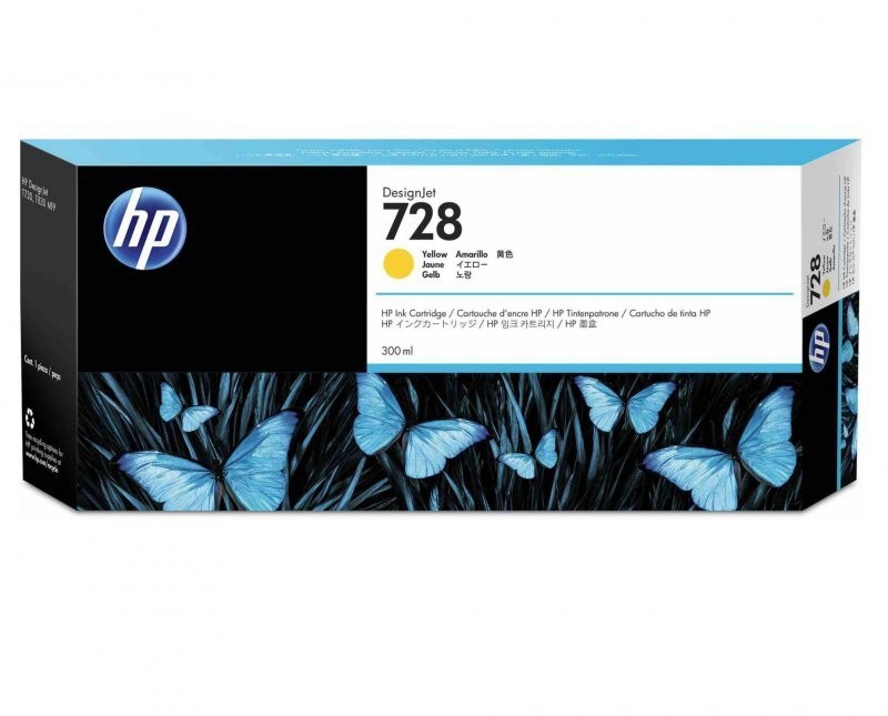HP HP Tusz nr 728 F9K15A Yellow 300ml
