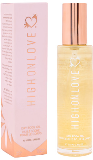 Shunga Suchy olejek do ciała z olejkiem z ziaren konopi HighOnLove Dry Body Oil