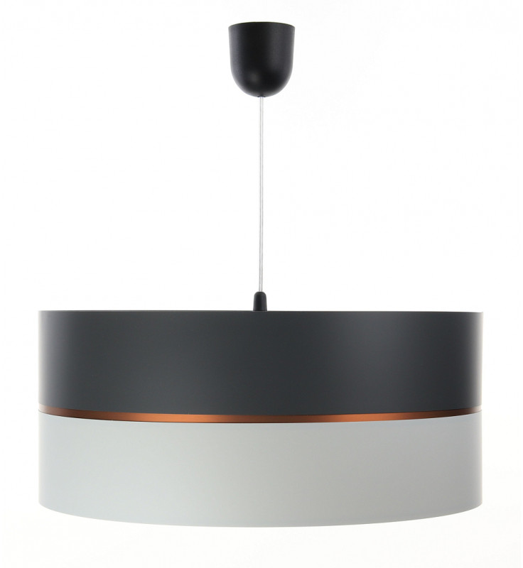 ImoLight Lampa wisząca Glamm grafitowo-biała 50cm 0P0-006-50cm