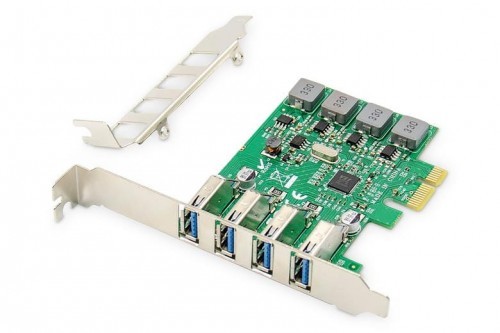 Digitus Kontroler USB 3.0 PCIe, 4x USB 3.0, Low Profile, Chipset VL805 DS-30226