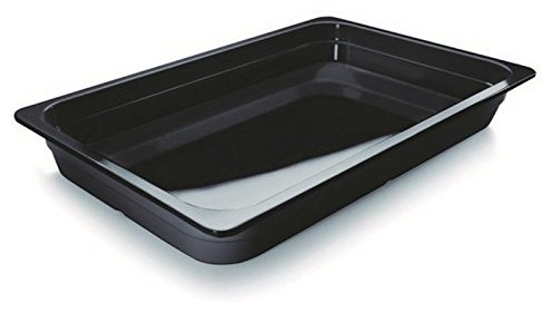 Lacor 66165j czarnym GN-behalter Melamine GN 1/1 X 65 mm, melamina, czarna, 53 x 33 x 7 cm 66165J