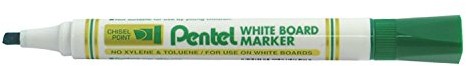 Pentel Whiteboard Marker, 1,5  4,5 MM GN wykonano. Koronka, na sucho MW86-DE