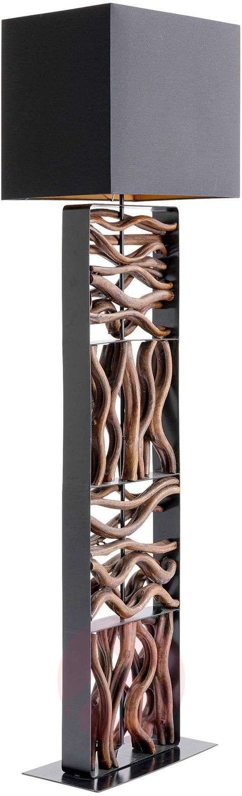 KARE Nature Wave lampa stojąca z drewnem