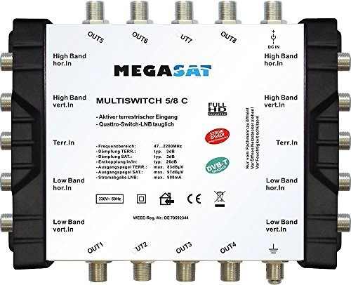 Megasat Multischalter 5/8 °C 0600189