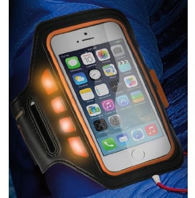 KSIX Ksix BXFBRLIP5 bransoletka Sport Case z diodami LED-torba na ramię na Apple iPhone 5/5S 8427542051437
