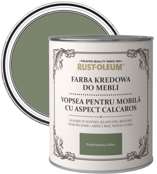 Rust-Oleum Farba kredowa do mebli Rust-Oleum przybrudzona zieleń 0 75 l R0070011G5
