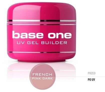 Silcare Base One FRENCH PINK DARK Żel UV 15g budujący półtransparentny)