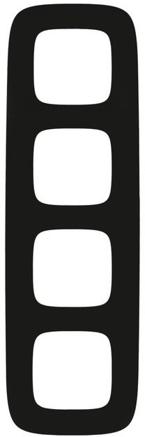 Legrand Ramka poczwórna VALENA ALLURE czarny mat