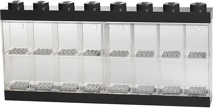 Lego Pojemnik w kolorze czarnym na figurki - 38,2 x 18,4 x 4,7 cm