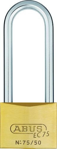 Abus ABUS 26851 Kłódka 80 MM długimi zausznikami z mosiądzu z 7562, Wend Bar, od razu się zamykającym 26851