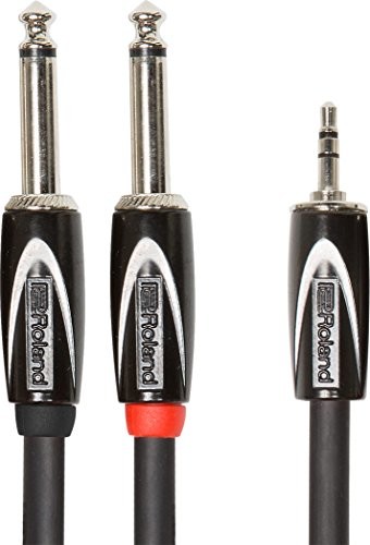 Roland Black kabel połączeniowy z serii Black 3, 5 mm -TRS- na 2 x 6, wtyczka 3 mm, długość: 3 m RCC-10-3528V2 RCC-10-3528