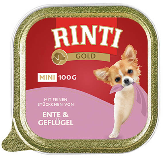 Rinti Gold Mini Kaczka i drób 16x100g