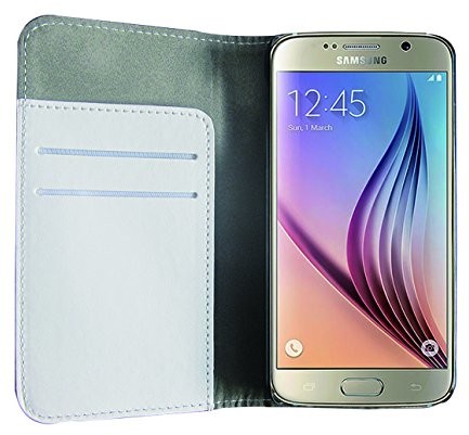 Phonix S920BCW skórzany pokrowiec etui książkowe do Samsung Galaxy S6 Biały S920BCW