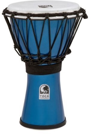 Cato TOCA tfcdj-7mb 7-inch Freestyle Color Sound Djembe  Metallic Blue TO803301