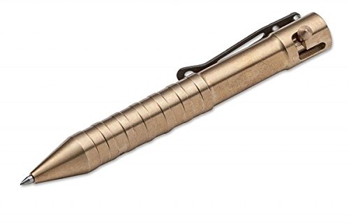 Böker Plus męski Tactical pisak CAL 50 Kid Brass PDA, złoty, One Size 09BO063
