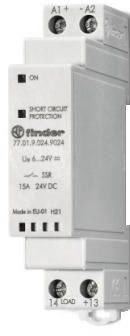 Przekaźnik modułowy półprzewodnikowy (SSR) wyjście 1NO 7A 43...140VDC zasilanie 6...24VDC 77.01.9.024.9125 770190249125