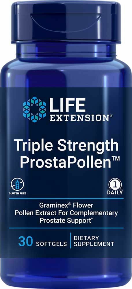 Life Extension ProstaPollen  Potrójne wsparcie prostaty, 30 kaps. 01909
