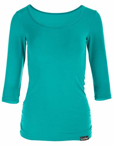 WINSHAPE Winshape damska koszulka fitness joga pilates z rękawami 3/4 WS4 zielony Ocean-green M WS4-OCEAN-GREEN-M