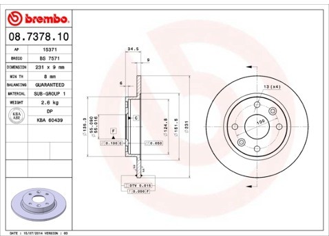 BREMBO 08.7378.10