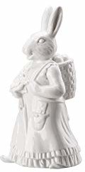 Hutschenreuther ogon zająca z koszykiem biały (glazurowany) 13,7 cm