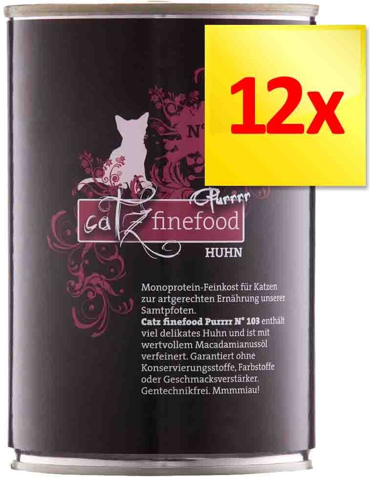 Catz Finefood Purrrr w puszkach 12 x 400 g 375 g No 111 jagnięcina 12 x 400 g)