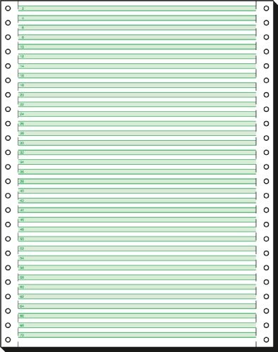 Sigel SIGEL 12247 papier ciągły 12 cali x 240 mm (A4), 60 g, 2000 arkuszy LP, pojedynczy, z liniami do czytania