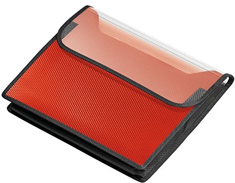 VELOFLEX Veloflex 1443422 VELOBAG pudełko na zeszyty, teczka kolekcjonerska, DIN A4, folia PP, wysokość wypełnienia 40 mm, kolor czerwony 1443422