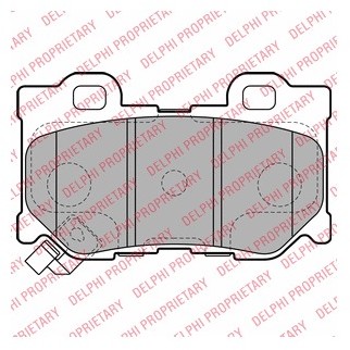 DELPHI Zestaw klocków hamulcowych, hamulce tarczowe LP2157