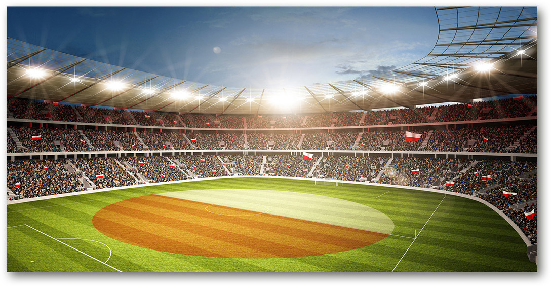 Foto obraz szkło akryl Stadion Polska