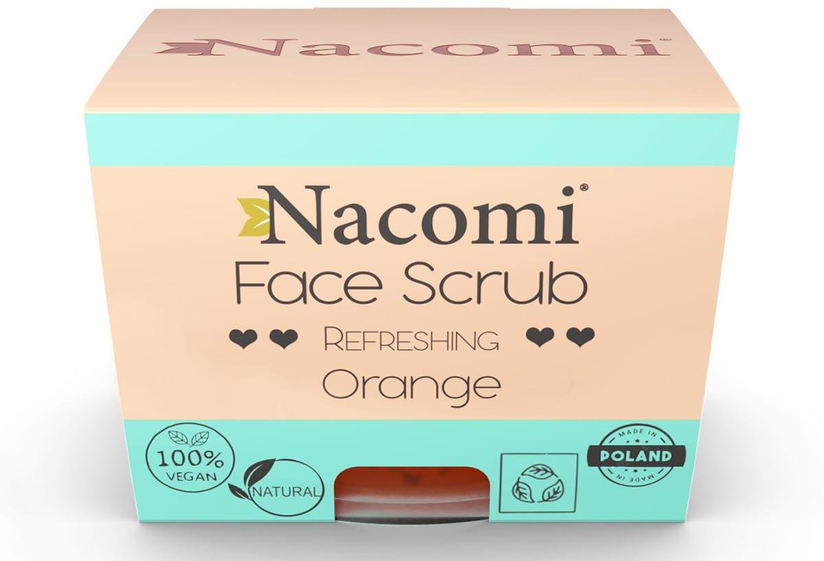 Nacomi Face Scrub peeling odświeżający do twarzy i ust Orange 80g 105219-uniw