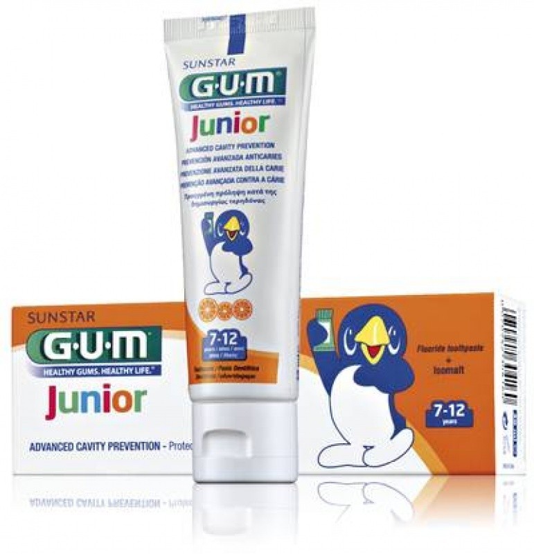 GUM Sunstar Butler GUM Junior pasta 7-12 lat pomarańczowa 50ml 3004