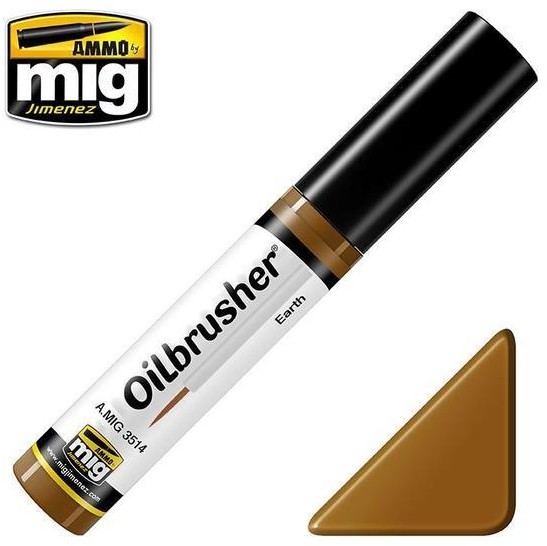mig Farba olejna Oilbrusher Ammo Mig - Earth mig 3514