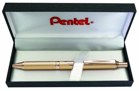 Pentel EnerGel BL407B-BOX długopis żelowy, obudowa typu Sterling, grubość linii: 0,35 mm, złoto BL407X-BOX
