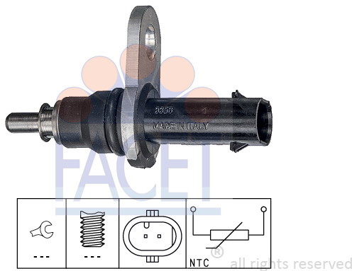 FACET Czujnik, temperatura oleju 7.3356
