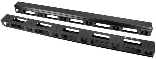 Lanberg Organizer kabli AK-1207-B pionowy do szaf stojących 27U czarny AK-1207-B