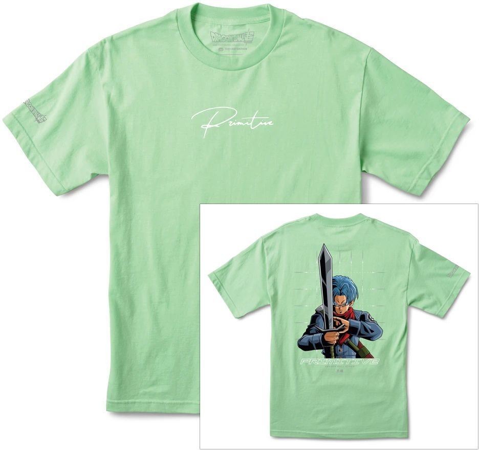 PRIMITIVE t-shirt PRIMITIVE DRAGON BALL SUPER) SHADOW TRUNKS TEE Mint