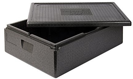 Thermo Future Box pudełko transportowe i izolacyjne, EPS (polipropylen spieniony), czarne, 625 x 425 x 160 mm (12633)