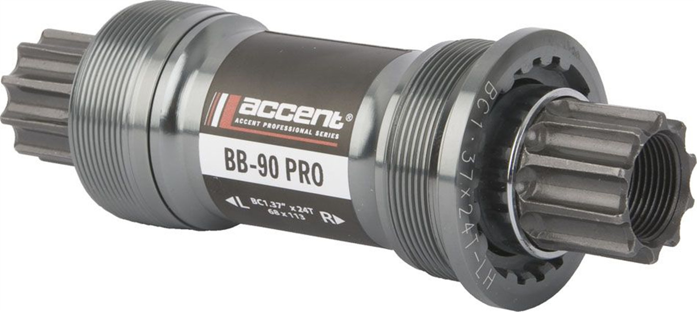 ACCENT Wkład suportu BB-90 PRO czarny-srebrny / Rozmiar: 68 x 118 mm / Typ: BSA