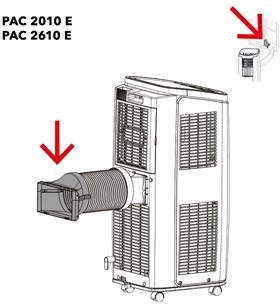 Trotec PAC 2010 E /2610 E przyłącze wąż / okno