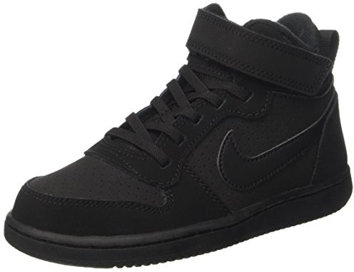 Nike Court Borough Mid (PSV) buty do koszykówki, kolor: czarny (Black Black), rozmiar: 32 870026_001