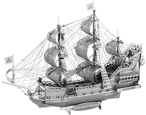 Metal Earth fascinations icx009 konstrukcji 502894, Queen Anne's Revenge, zabawki, 2 płyty metalowe, począwszy od 14 lat