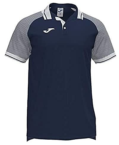 Joma Męska koszulka polo Essential II niebieski Marine-biały 4XS 101509.332