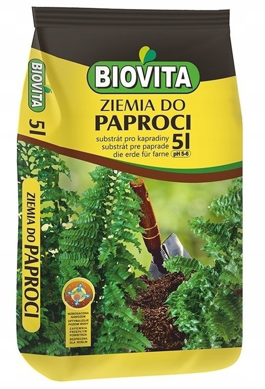 Ziemia do paproci paprotki paproć Biovita 5L