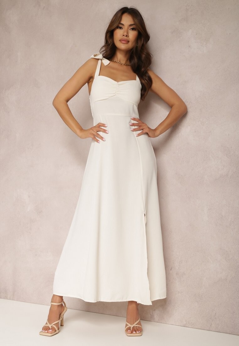 Jasnobeżowa Sukienka Argomeda