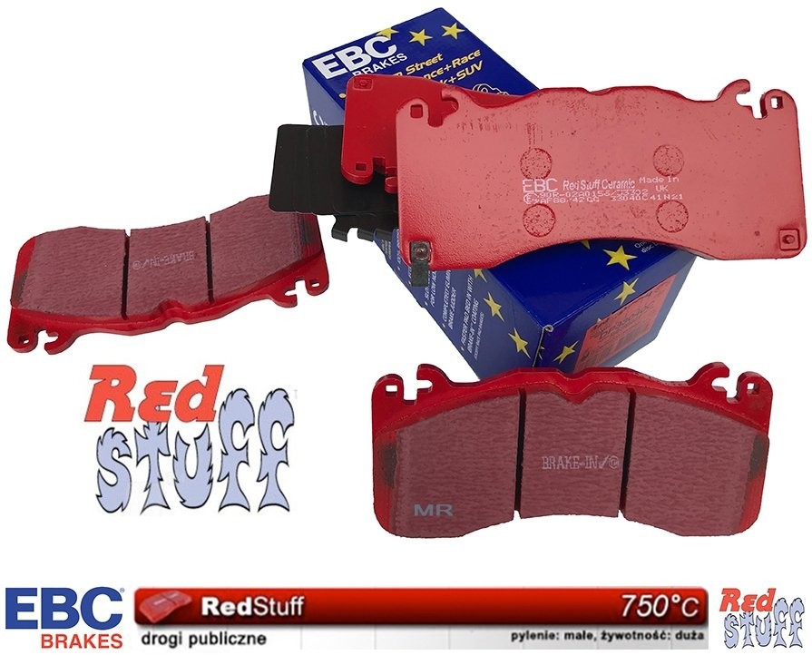 EBC Brakes Klocki hamulcowe przednie CERAMICZNE EBC RedStuff Ford Mustang 5,0 V8 2015 DP33040C