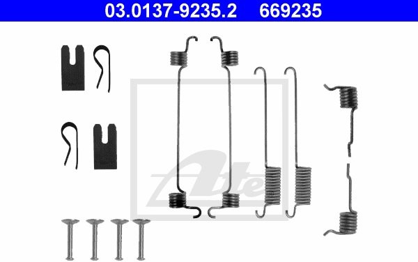 ATE ZESTAW INSTALACYJNY SZCZĘK 03.0137-9235.2 FORD FOCUS 1.8DI 99-04